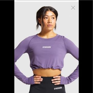 GYMSHARK breeze lightweight seamless crop top